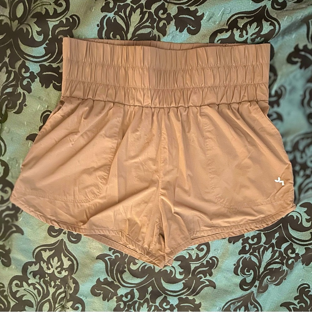 JoyLab Women's Chocolate Brown / Tan Athletic Running Shorts | Size Small